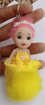Cute Baby Doll Keychain for Girls & Women | Fashion Doll Keyring for Bike, Car, Bags & Handbags (Random Color & Design) - Image 4