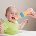 Silicone Baby Spoon Squeeze Feeding Bottle | BPA Free Baby Food Dispenser Feeder with Soft Spoon (Random Color) - Image 3
