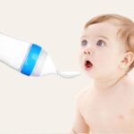 Silicone Baby Spoon Squeeze Feeding Bottle | BPA Free Baby Food Dispenser Feeder with Soft Spoon (Random Color) - Image 4