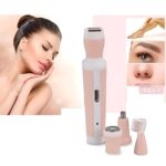 Kemei KM-3024 4-in-1 Rechargeable Ladies Hair Remover & Epilator | Shaver, Nose Trimmer, Eyebrow & Body Grooming Kit (Random Color) - Image 2