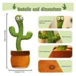 Portable Rechargeable Dancing Cactus Toy – Funny Singing & Educational Toy for Kids (With Box) - Image 2