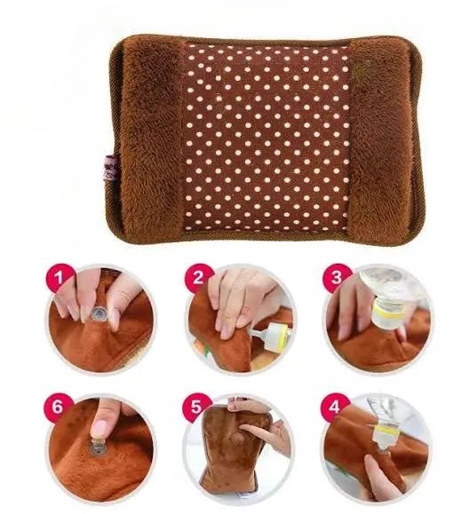 Electric Health and Safety Rechargeable Hot Water Bag Fast Heating 7 Hours Warm