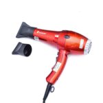 Shinon Hair Dryer Red 2000W Professional Blow Dryer with Complete Accessories for Salon & Home Use
