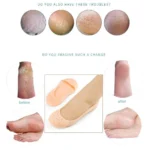 1 Pair Unisex Silicone Gel Socks, Moisturizing, Breathable Elastic Heel & Cracked Protector Socks - Image 2