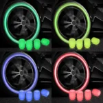 Pack of 2 Glow in the Dark Tire Valve Caps | Fluorescent Universal Air Valve Stem Covers for Cars, Bikes, Motorcycles & SUVs (Random Colors) - Image 3