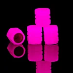 Pack of 2 Glow in the Dark Tire Valve Caps | Fluorescent Universal Air Valve Stem Covers for Cars, Bikes, Motorcycles & SUVs (Random Colors) - Image 5