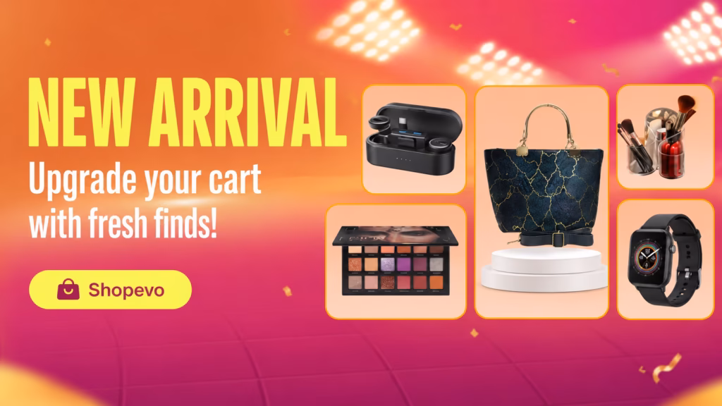 new arrival banner shopevo